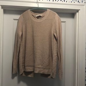 LOFT knit summer sweater, open back detail